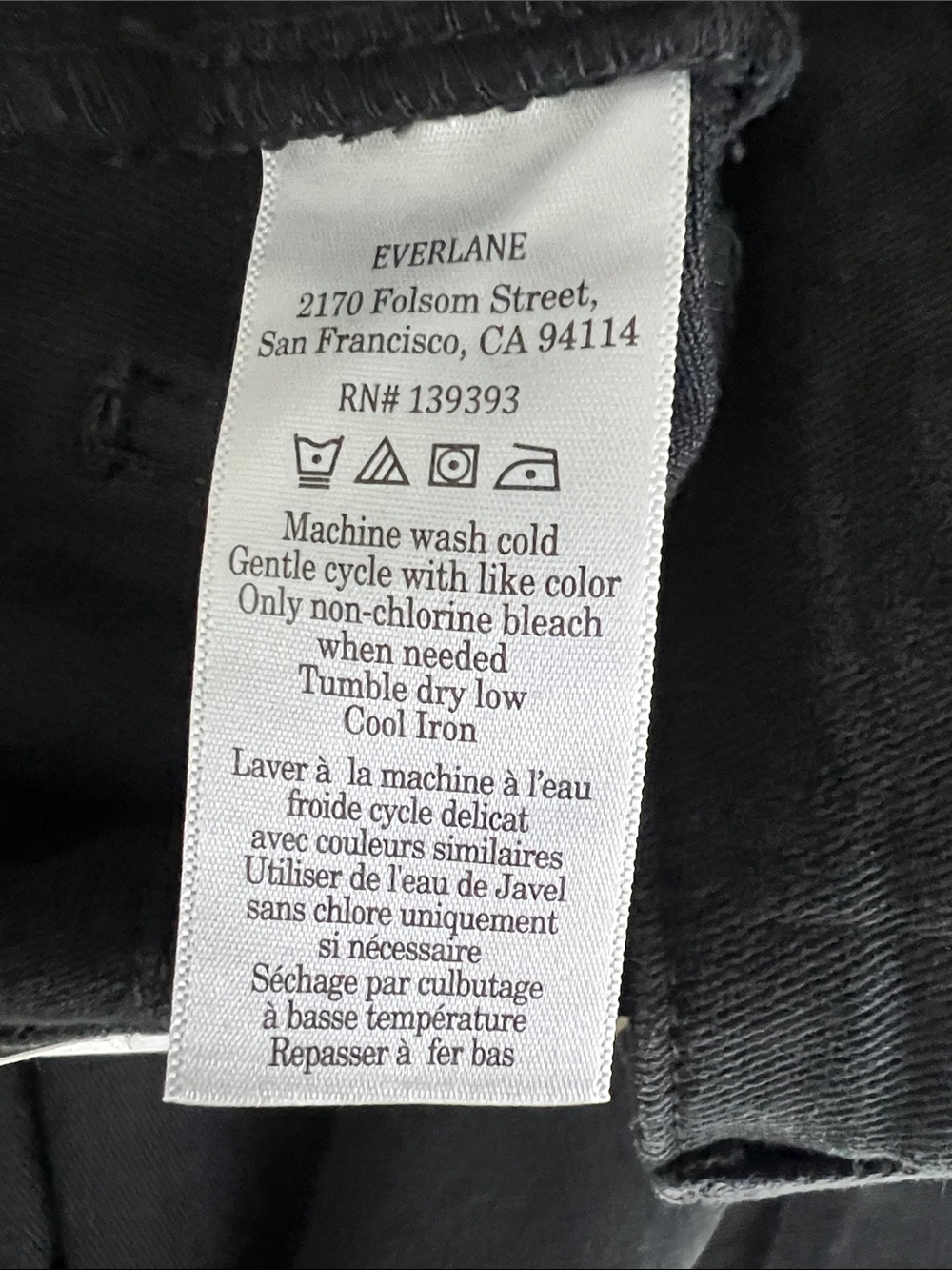 New Everlane THE UTILITY STRAIGHT-LEG PANT in Black Size 00 - Picture 7 of 13